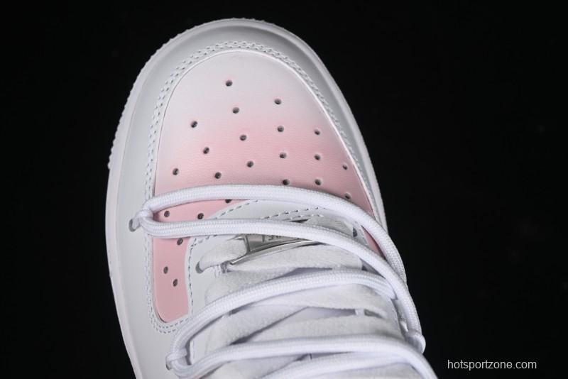 Nike Air Force 1 '07 Low Custom Spray Cherry Blossom Story Low-Top Casual Sneakers - ZH0316-052