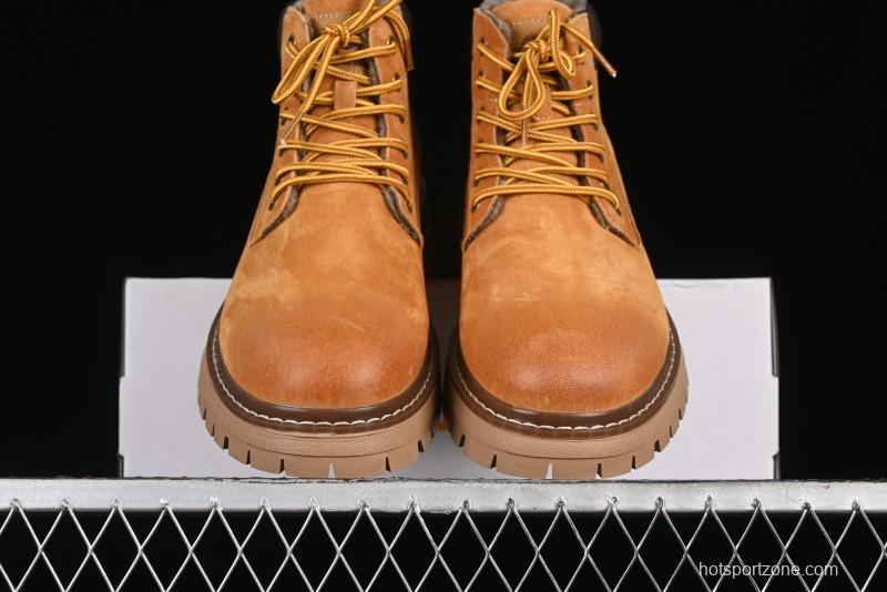 Timberland Classic Mid Waterproof Insulated Boot with Premium Suede Leather - TB10069-1YELLOW