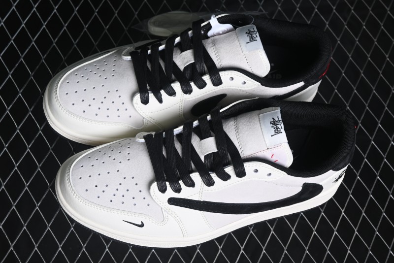 Nike Travis Scott x Fragment Design x Air Jordan 1 Low OG SP Casual Sneakers - XZ6868-002