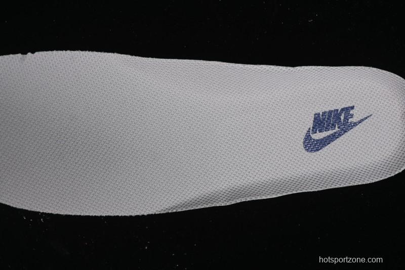 Nike Air Force 1 '07 Low Stussy Collaboration - Grey Pigskin Blue Sole Low-Top Casual Sneakers - SJ6698-005