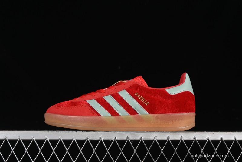 Adidas Originals Gazelle Indoor Sneakers with Thick Sole for Casual Wear Non-Slip耐磨 Low-Top Board Shoes - IG6786