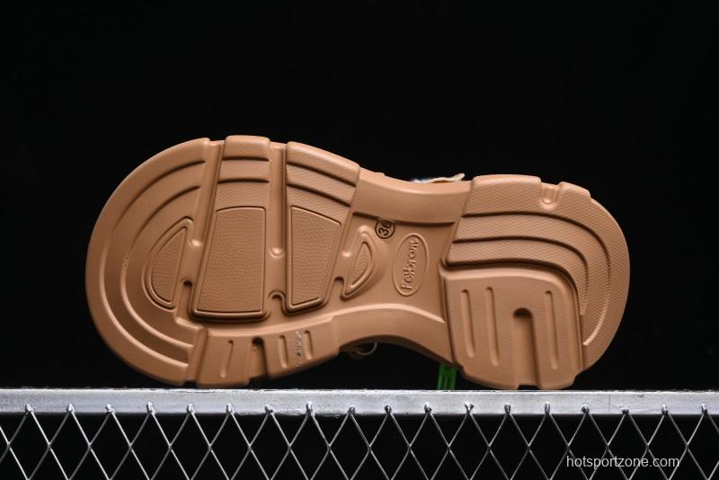 Ouder Retro Lace-Up Mid-Calf Warm & Thickened Platform Casual Snow Boots with Wool Lining - Oud024 Brown