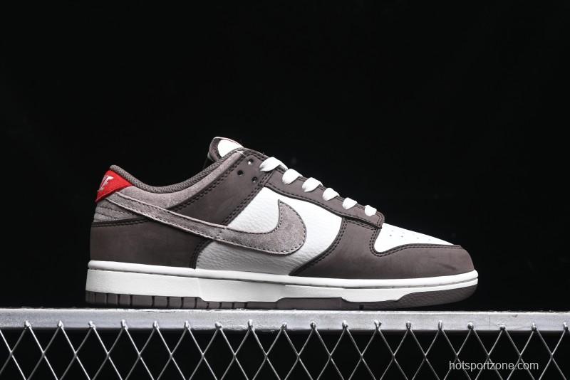 Nike SB Dunk Low Stussy Collaboration - Beige Brown Swoosh Anniversary High-End Custom Low-Top Casual Skate Shoes - SF1029-408