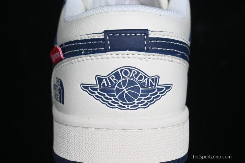 Nike Air Jordan 1 Low Supreme x The North Face Retro Basketball Shoes - XX3318-188