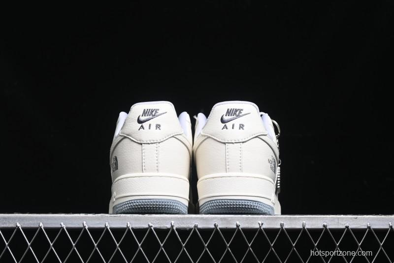 Nike Air Force 1 '07 Low The North Face Collaboration - Beige Grey Sole Low-Top Casual Sneakers - DF0188-014