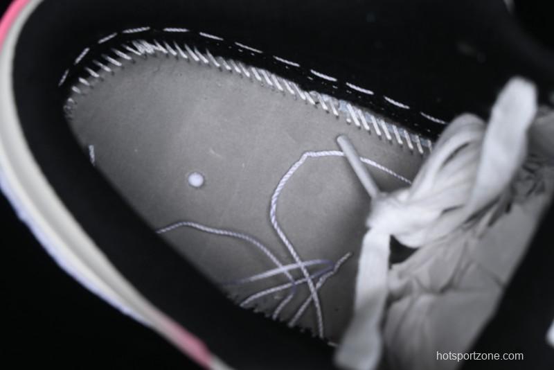 Nike Air Jordan 1 Low Retro Basketball Shoes - Panda Mischief Qixi Theme with Special Graffiti Design - 553558-132