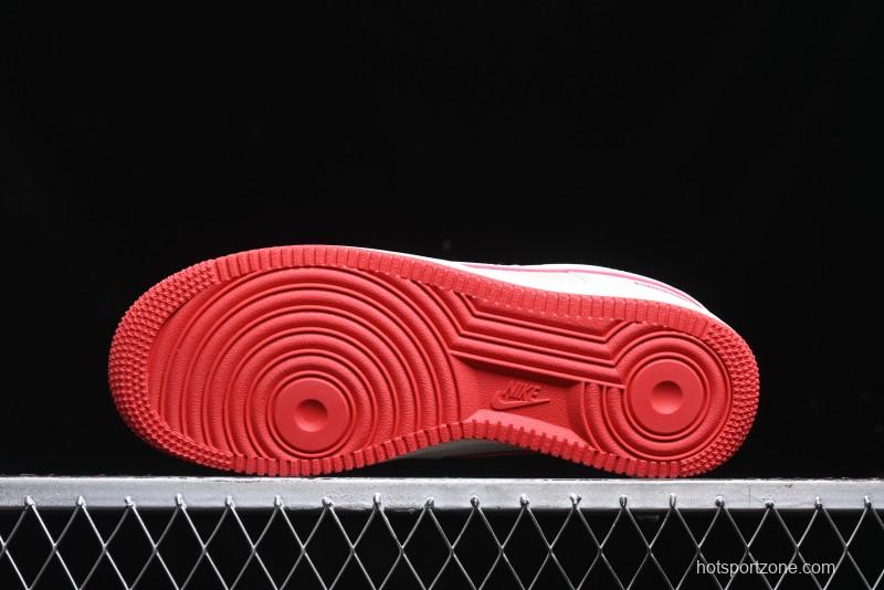 Nike Air Force 1 '07 Low Supreme Casual Sneakers in White/Red - DF0188-011