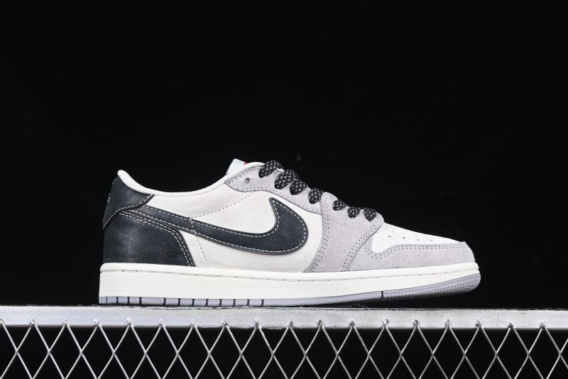 Nike Travis Scott x Fragment Design x Air Jordan 1 Low OG SP AJ1 Retro Sneakers - DM7866-050