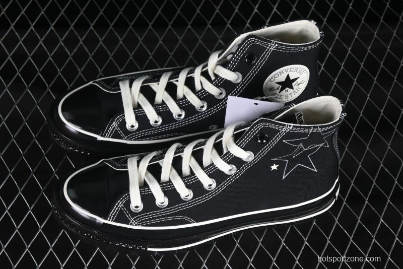 Converse Chuck 1970s High Top Canvas Sneakers with Star Stitch Design - A15743C