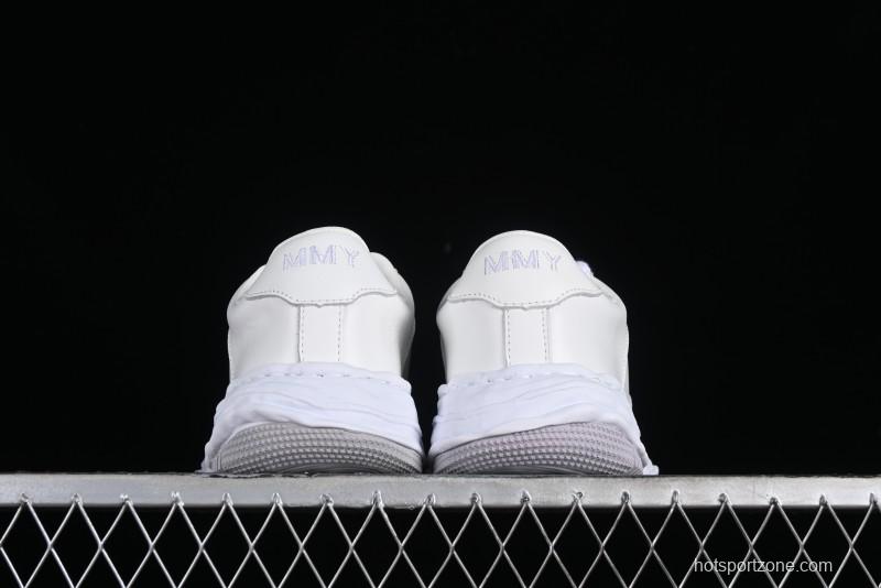 Wayne Original Sole Leather Low Sneaker with Deconstructed Ice Cream Sole - MMY