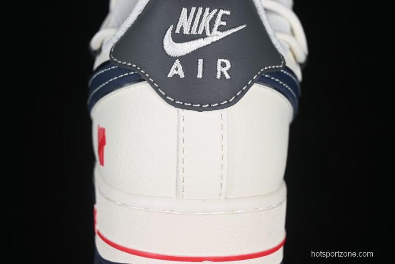Nike Air Force 1 '07 Low UN Collaboration White Blue Lace-Up Casual Sneakers - SJ1198-103