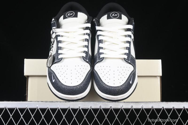 Nike SB Dunk Low Lightning Collaboration Black Swoosh Anniversary Custom Low-Top Skate Shoes - SF1029-401