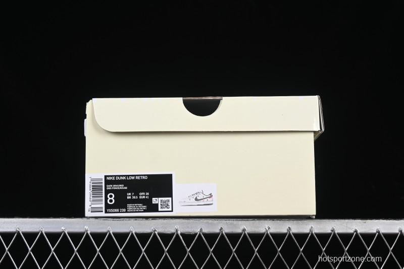Nike SB Dunk Low Carhartt x Supreme Collaboration Anniversary Edition Customized Low-Top Casual Skate Shoes - YX5066-239