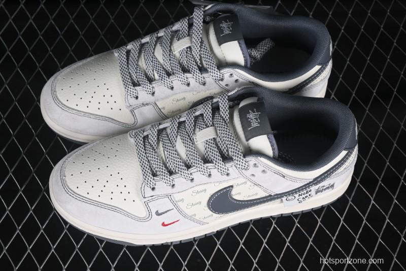 Nike SB Dunk Low Stussy Anniversary Edition Premium Custom Sneakers - YX5066-219