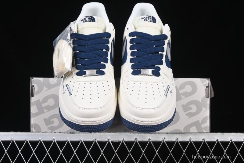 Nike Air Force 1 '07 Low The North Face Collaboration Off-White Blue Diamond Casual Sneakers - DM6688-001