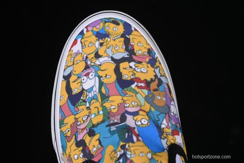 Vans Slip-on Pro Simpson Family All Over Print Low Top Skate Shoes - VN0A3WMD1TJ