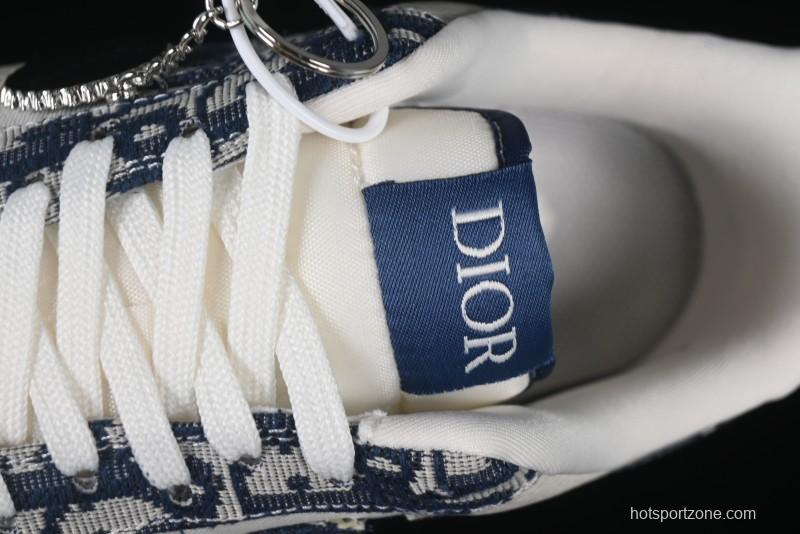 Nike Air Force 1 '07 Low Dior Collaboration Grey Knit Casual Sneakers - KK1988-052