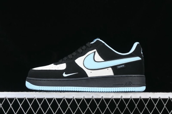 Nike Air Force 1 '07 Low Supreme Collaboration Tiffany Blue Low-Top Casual Sneakers - DF0188-025