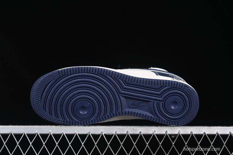 Nike Air Force 1 '07 Low The North Face Collaboration Beige Blue Patchwork Drawstring Casual Shoes - SJ1198-107