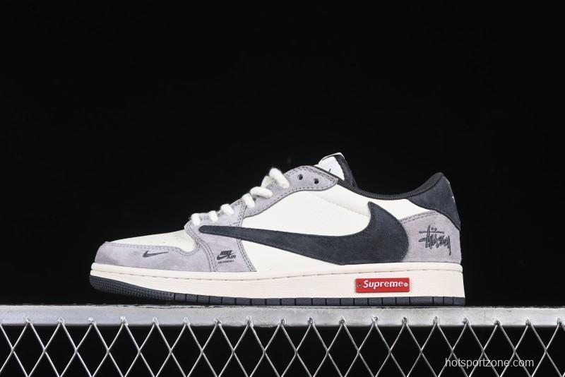 Nike Travis Scott x Fragment Design x Air Jordan 1 Low OG SP AJ1 Sneakers - SJ2068-140