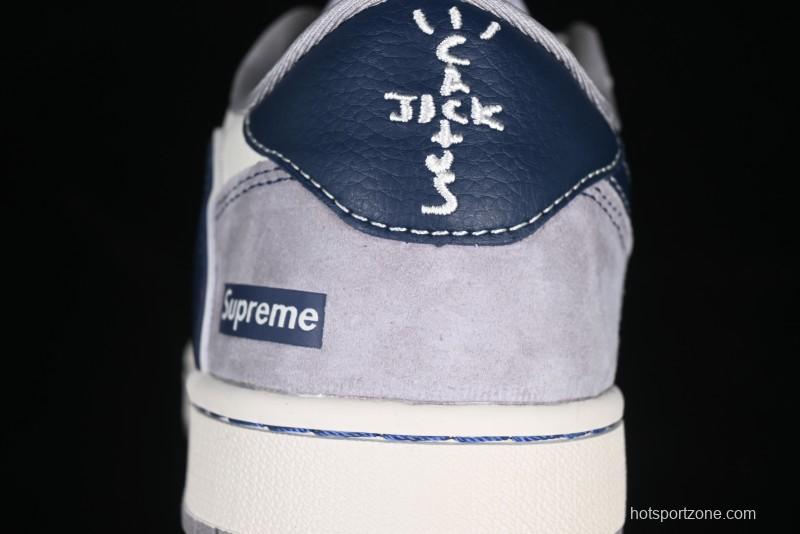 Nike Travis Scott x Fragment Design x Air Jordan 1 Low OG SP AJ1 Supreme Collaboration Sneakers - DM9288-006