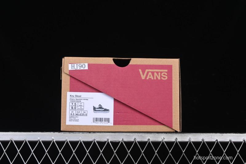 Vans Knu Skool Checkerboard Washed Denim Low-Top Casual Skate Shoes - VN000CS0239