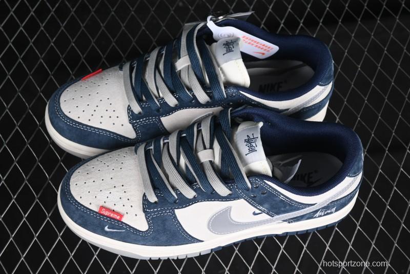 Nike SB Dunk Low Stussy Anniversary Custom Low-Top Casual Skate Shoes - DM6868-030