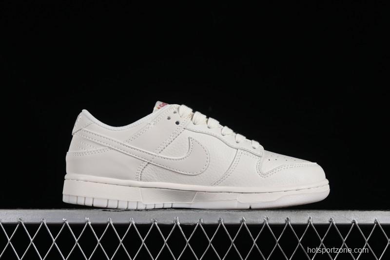 Nike SB Dunk Low Supreme Collaboration - Double Swoosh Anniversary Custom Low-Top Casual Skate Shoes - BB8675-104
