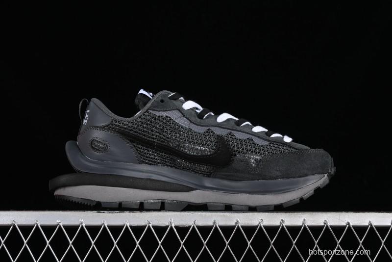 Nike Sacai VaporWaffle 3.0 Deconstructed Sneakers with Overlapping Swoosh and Double Tongue - CV1363-105
