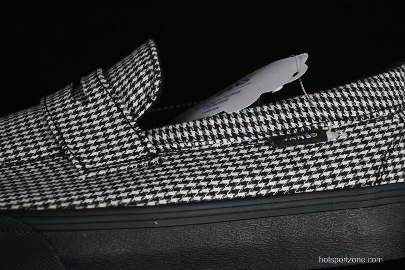 Vans Demons Style 53 Black White Retro Houndstooth Loafers - VN000CQPYER