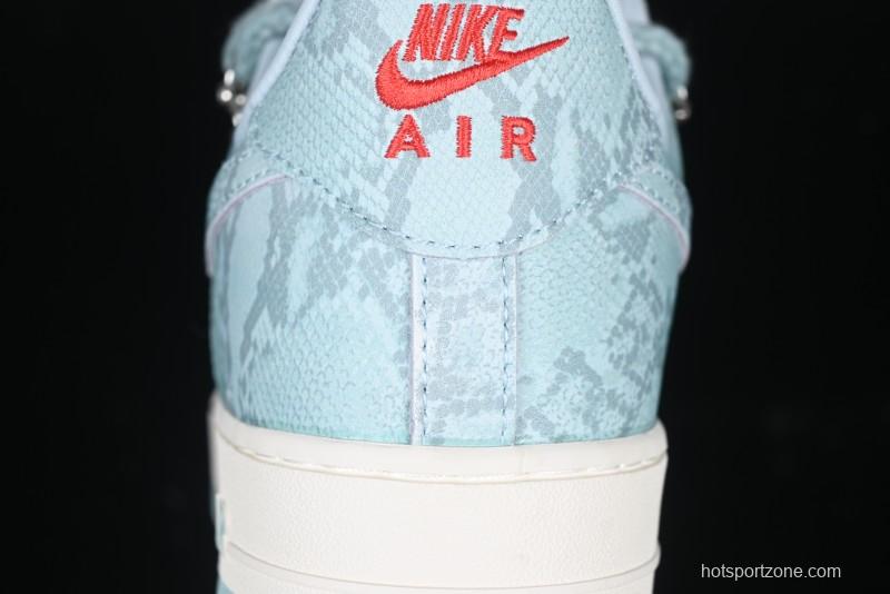 Nike Air Force 1 '07 Low Green Snake Lace-Up Casual Sneakers - KK1988-023