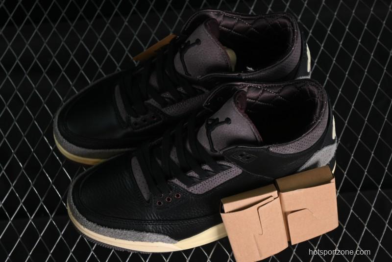 Nike A Ma Maniere x Air Jordan 3 Retro Black Sneakers - FZ4811-001