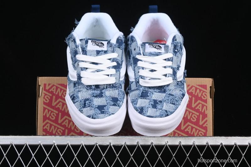 Vans Knu Skool Washed Tie-Dye Low-Top Casual Skate Shoes - VN000CS0239