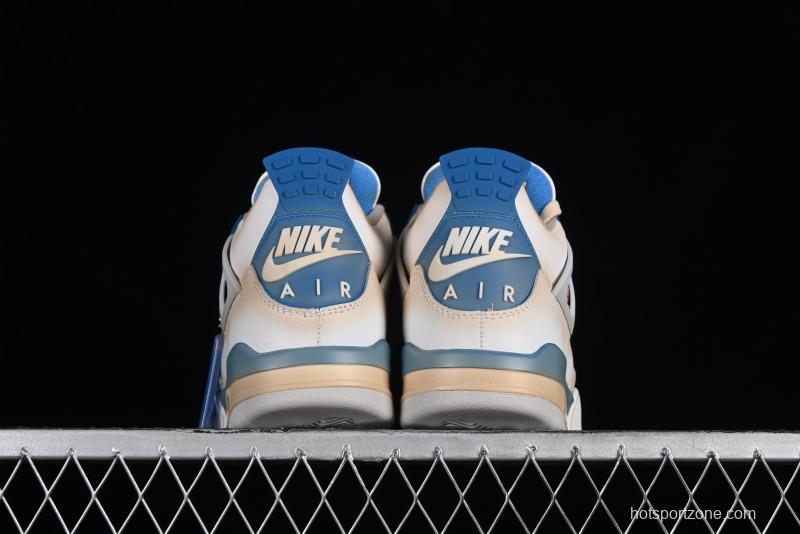 Nike Air Jordan 4 Retro Basketball Shoes Blastoise Collaboration - 308797-105