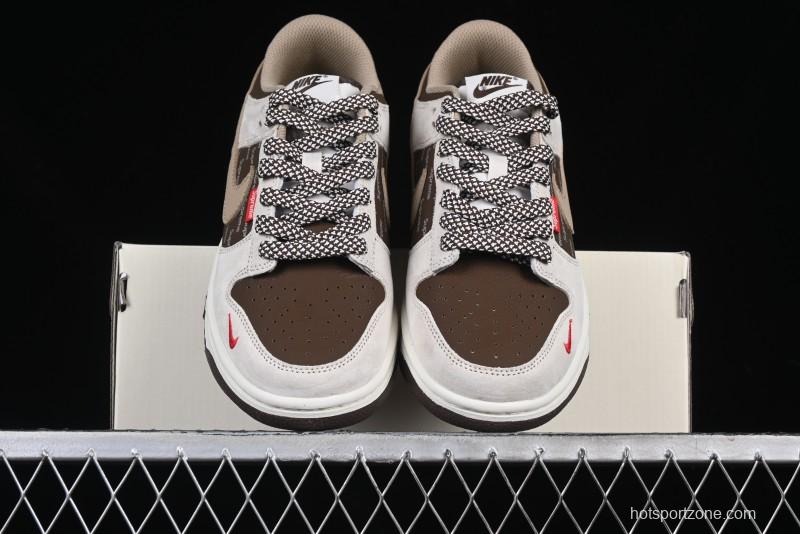 Nike SB Dunk Low The North Face x Supreme Collaboration Anniversary Edition High-End Custom Low-Top Casual Sneakers - DJ2024-056