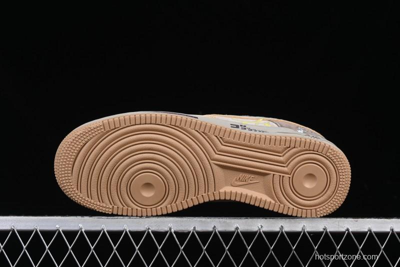 Nike Air Force 1'07 Low "Kakarot" Dragon Ball Z Custom Casual Sneakers for Autumn Winter - CD1212-666