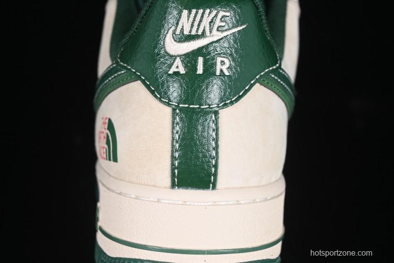 Nike Air Force 1 '07 Low The North Face Collaboration Green Snake Scale Casual Sneakers - DM6688-015