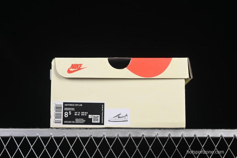 Nike Air Force 1 '07 Low Stussy Collaboration Granite Grey Low-Top Casual Sneakers - XZ6188-226