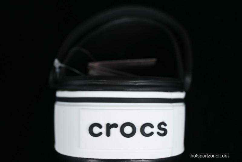 Crocs Crocband Platform Rainbow Comfortable Thick-Soled Clogs - B.D4