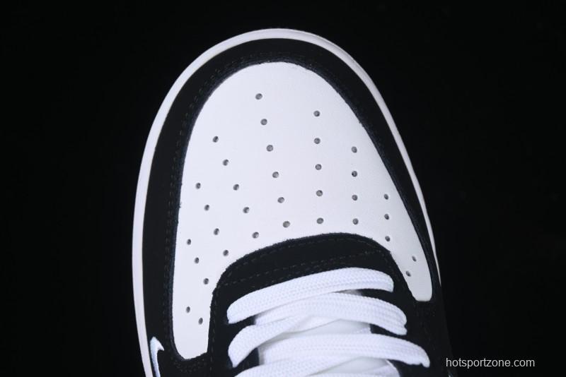 Nike Air Force 1 '07 Low Burberry Collaboration Black White Cow Print Casual Sneakers - DF0188-029