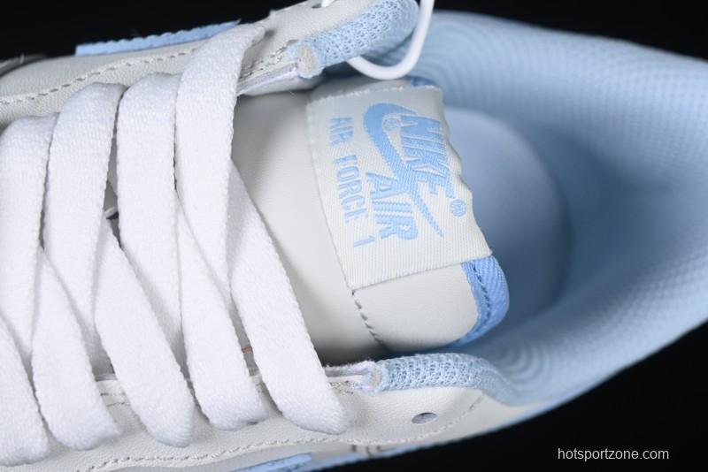 Nike Air Force 1 '07 Low Light Blue Casual Sneakers - 315122-102