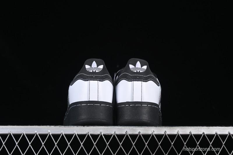 Adidas Originals Superstar XLG Casual Sneakers with Shell Toe and Thick Sole - IE8409
