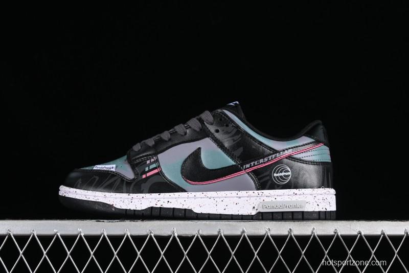 Nike Dunk Low Panda Prank Universe Exploration - Black Purple SB Strap Low Top Casual Skate Shoes - DV0831-002