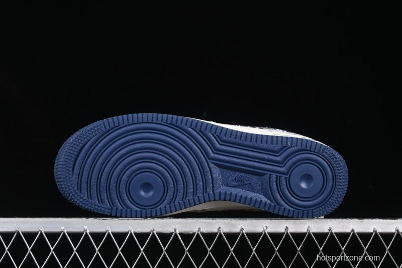 Nike Air Force 1 '07 Low Dior Collaboration Grey Blue Ghost Face Casual Sneakers - KK1988-044