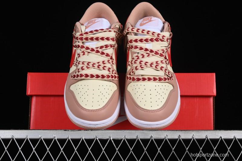 Nike Dunk Low SB Christmas Gift Strawberry Cake Casual Sneakers with Dual Laces - DD1503-118