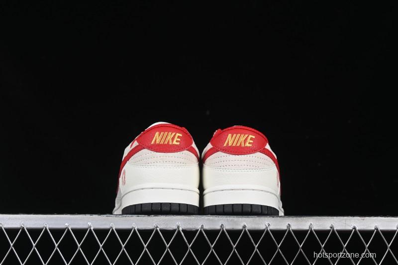 Nike SB Dunk Low Year of the Snake Limited Edition Auspicious Clouds Red Hook Anniversary Custom Low-Top Casual Skate Shoes - DJ2024-094