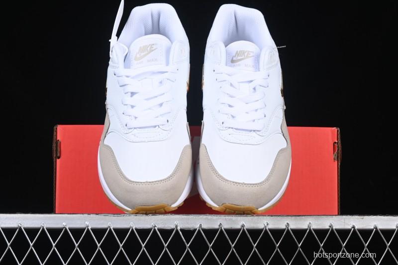 Nike Air Max 1 Retro Running Shoes with Half-Sole Air Cushion - AA0512-100