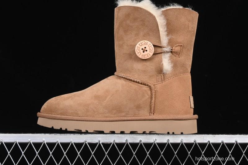 UGG Official Classic Button Sheepskin Snow Boots - 1016226 Chestnut
