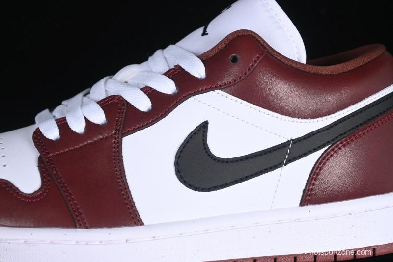 Nike Air Jordan 1 Low AJ1 White University Red Casual Sneakers - HF3148-102