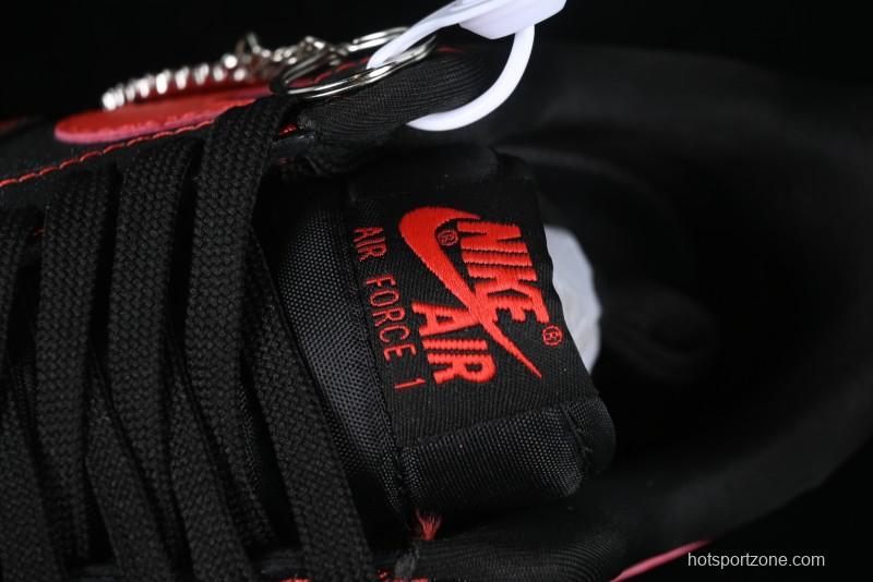 Nike Air Force 1 '07 Low Casual Sneakers in Heartbeat Orange with Full-Length Air Cushion - DF0188-015